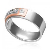 Designer Ring with Certified Diamonds in 18k Gold - LRA10101WW